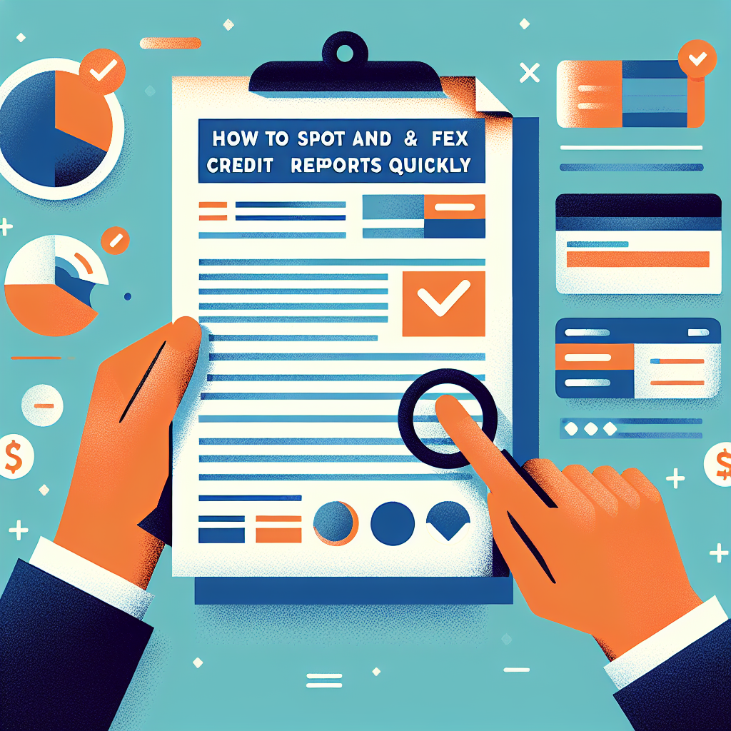 How to Spot and Fix Credit Report Errors Quickly cover